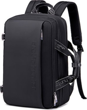 ARCTIC HUNTER τσάντα πλάτης B00540 με θήκη laptop 15.6, 18L, μαύρη