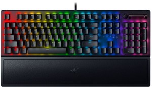 RAZER BLACKWIDOW V3 - MECHANISCHE TASTATUR (GRÜNER SCHALTER) - HANDGELENKSTÜTZE - GR LAYOUT