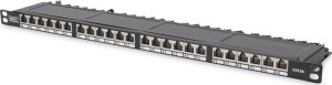 Digitus DN-91624S-SL-SH CAT 6 Class E High Denisity Patchpanel geschirmt mit 24 Ports Schwarz