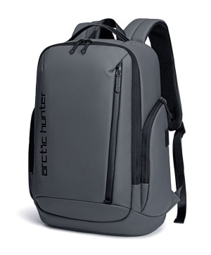 ARCTIC HUNTER τσάντα πλάτης B00554 με θήκη laptop 15.6, 20L, USB, γκρι
