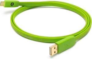 Oyaide D+ Flat USB 2.0 Cable USB-C male - USB-A Πράσινο 2m CABPC124