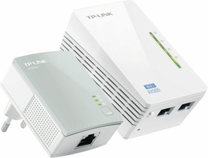 TP-LINK Wi-Fi AV600 Powerline Extender Kit TL-WPA4220, 300 Mbit/s, Ver. 4.0