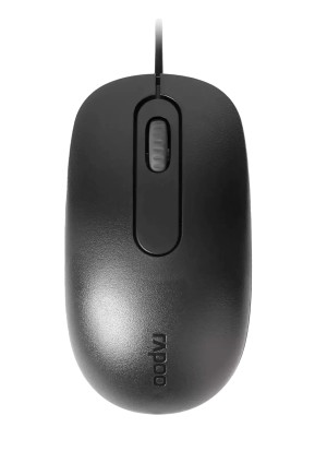 Rapoo N200 Ενσύρματο Ποντίκι- Black