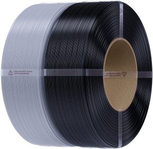 Creality CR-PETG Value Pack 2kg - No Reel - Black & Gray 3D Printer Filament Refill (Black+Grey)