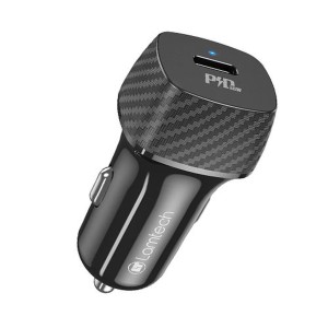 LAMTECH PREMIUM FAST IN-CAR CHARGER TYPE-C PD30W BLACK LAM112792