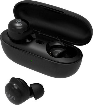 QCY Headphones In-Ear Bluetooth T17 Noise Cancelling - Black