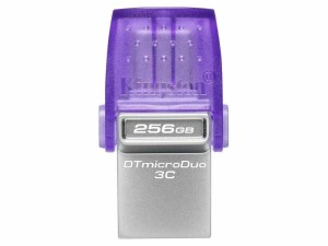 USB Data Traveler Kingston Micro Gen2 (DTDUO3CG3) - 256GB - USB 3.2 - Μωβ