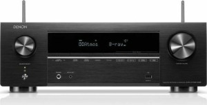 Denon AVR-X1700H DAB Home Cinema Radio Amplifier 4K / 8K 7.2 Channel 80W / 8Ω with HDR and Dolby Atmos Black