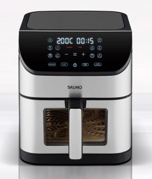 BRUNO φριτέζα αέρος BRN-0194, 8lt, 1800W, inox/μαύρη