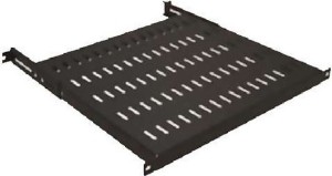 Mirsan - SBR80.01YK - Estante 1U para rack de 80cm de fondo 50Kgr Negro