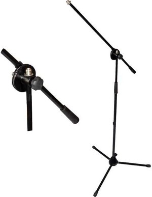 Gru in ferro KYM-150 - Supporto per microfono regolabile in colore nero