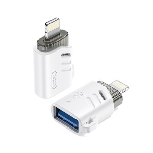 XO NB256A Αντάπτορας USB High-Speed Α θηλ. - Lightning, σε λευκό χρώμα