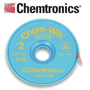Chemtronics Chem-wik Rosin 5-5l Σύρμα Αποκόλλησης 1,27mm 0 05” 1.5μ