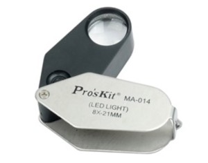 PROSKIT MA-014 (01.049.0052) TAMAÑO DE LENTE MANO (8X) CON LED Φ21