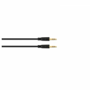 QED® Kabel 3.5 mm Stecker - 3.5 mm Stecker Schwarz 3 m (QE8127)