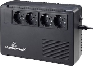 POWERTECH UPS Line Interactive PT-950C, 950VA/570W, 4x schuko