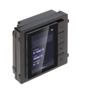 Pantalla LCD iluminada Hikvision DS-KD-DIS con opción de inquilino y llamada