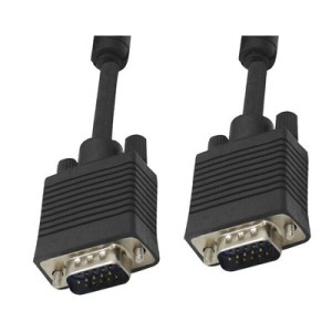 CABLE PC SVGA ALTA CALIDAD HDB15M/15M 10m CAJA NEGRA VZN