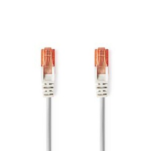 Utp Cat6 Rj45 Male Rj45 Male 1m Grey Nedis Καλώδιο UTP CAT6 RJ45 αρσενικό - RJ45 αρσενικό 1μ γκρι.