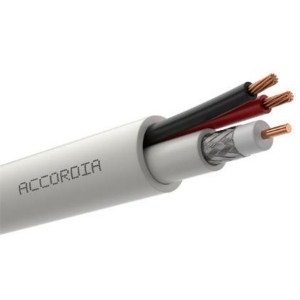 ACCORDIA CC-100 Kabel für CCTV-Anwendungen 1x Mini RG59 + 2x0.50 mm (Maß)