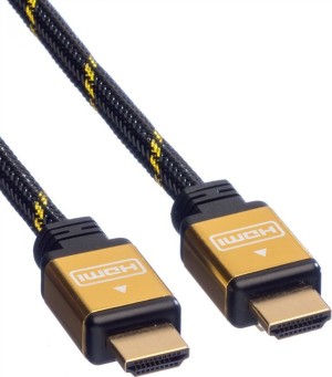 Roline - 11.04.5503 - Cable HDMI de alta velocidad GOLD + Ethernet M / M 3m - (4K / 30Hz)