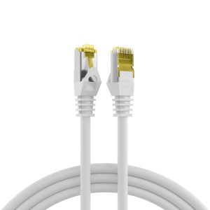 RJ45 Patch Cord CAT.7 raw cable S/FTP  4x2xAWG26/7 PIMF  600MHz  ISO/IEC  11801  &  EN50173  TIA/EIA  568 C.2  Halogen  Free 10 GIGABIT