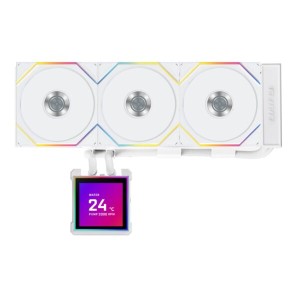 Lian Li Hydroshift II LCD-S 360TL White - RGB AIO CPU Cooler - 3.4 Screen - 1851/1700,&nbsp;AM5/AM4