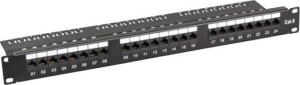 EFB 37583SW.1 Patch Panel 24 porte Cat6 Utp (patch verticale) Nero