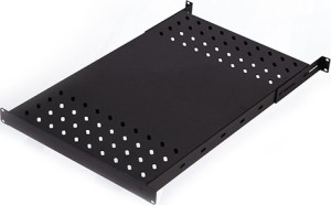 Elegant - PABLRKSR80 - Estante 1U Para Rack Con Fondo 80cm 50Kgr L=50-57mm (Negro