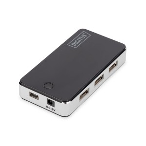 DIGITUS DA-70222 HUB 7 PORT USB 2.0 ΜΕ ΤΡΟΦΟΔΟΤΙΚΟ