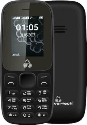 Teléfono móvil POWERTECH Milly Small II NC PTM-28, sin cámara, negro