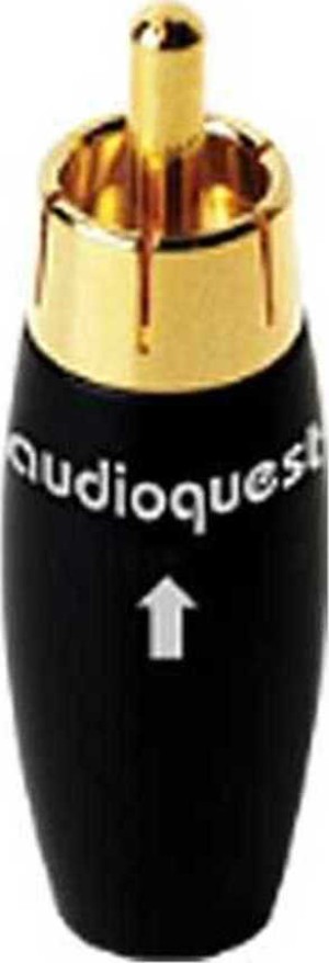 Connettore maschio RCA Audioquest con palo dorato RCA-300