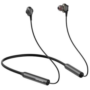 Aiwa ESTBT-450BK Kabelloser In-Ear-Kopfhörer mit Fernbedienung + Mikrofon