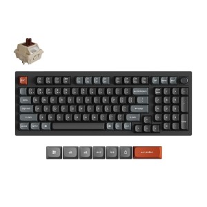 Keychron V5 Ultra (V5U-D3) QMK/VIA Wireless Custom Mechanical Keyboard Brown Switch RGB 96% US