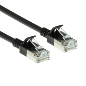 U/FTP 0.25m Cat6a Μαυρο Slim LSZH