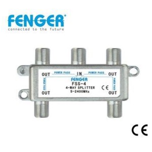 Fenger, FFS-4, divisor de señal de satélite y tierra de 4 salidas