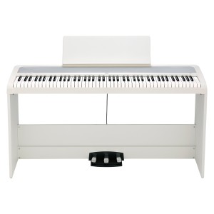 PIANOFORTE DIGITALE 88 TASTI CON BASE DI SUPPORTO E 3 CAVALLI - B2SP-WH