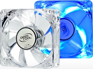 Deep Cool Xfan80 L / B fan 80mm, translucent, Led Blue