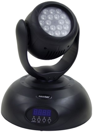 FUTURELIGHT EYE-18 LED HEADWASHB MOBILE HEAD LED SCHWARZ MIT RGB