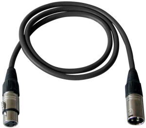 BESPECO IRO-MB100 BLACK IRON MIC CABLE 1m BLK (XLR-XLR) MICROPHONE CABLE