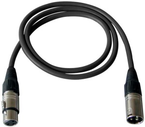 BESPECO IRO-MB100 SCHWARZES EISEN MIKROFONKABEL 1m SCHWARZ (XLR-XLR) MIKROFONKABEL