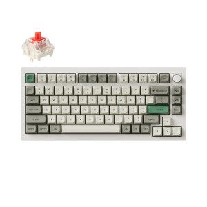 Keychron Q1 Max (Q1M-M1) QMK/VIA Wireless Custom Mechanical Keyboard-Red Switch 75% US Layout
