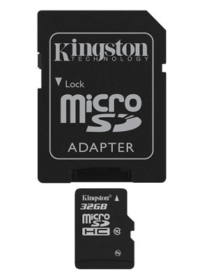 Kingston, SDC10G2/32GB,, Klasse 10, U1 mit Adapter (45MB/s)