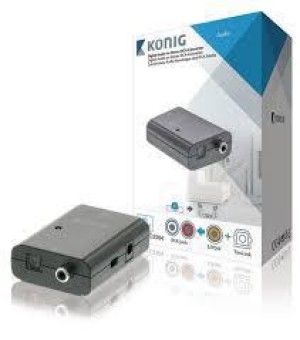 Convertitore audio Konig KNACO2504 da ingresso digitale a uscita analogica RCA