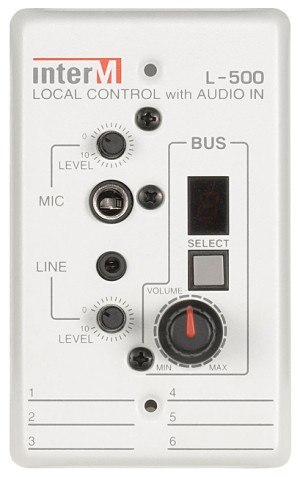 INTER-M L-500 LOCAL CONTROL WITH AUDIO IN