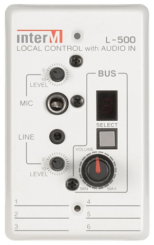 INTER-M L-500 COMANDO LOCALE CON AUDIO IN