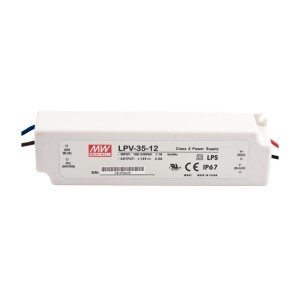 Mean Well LPV-35-12 Τροφοδοτικό αδιάβροχο IP67, 12V 3A, 35W