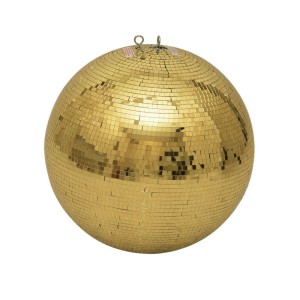 MIRROR BALL 40CM GOLD - MIRROR BALL 40CM GOLD