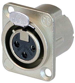 3-PIN ΜΑΥΡΟ ΘΗΛ.XLR ΒΑΣ.ΤΕΤΡ.