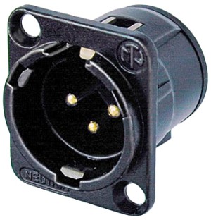 3-PIN ΜΑΥΡΟ ΑΡΣ.XLR ΒΑΣ.ΤΕΤΡ.